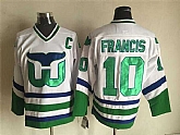 Hartford Whalers #10 Ron Francis White CCM Throwback Stitched NHL Jersey,baseball caps,new era cap wholesale,wholesale hats